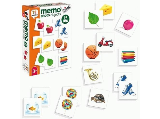 Juegos Educativos DISET Memo Photo Objectos (Español)