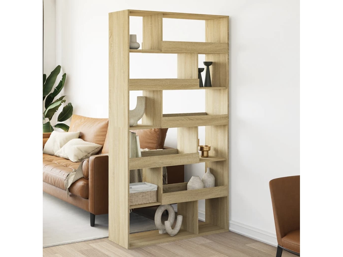 Biombo | 100 x 33 x 187,5 cm, derivados de madera, roble Sonoma, WSD225539, Lovely Home