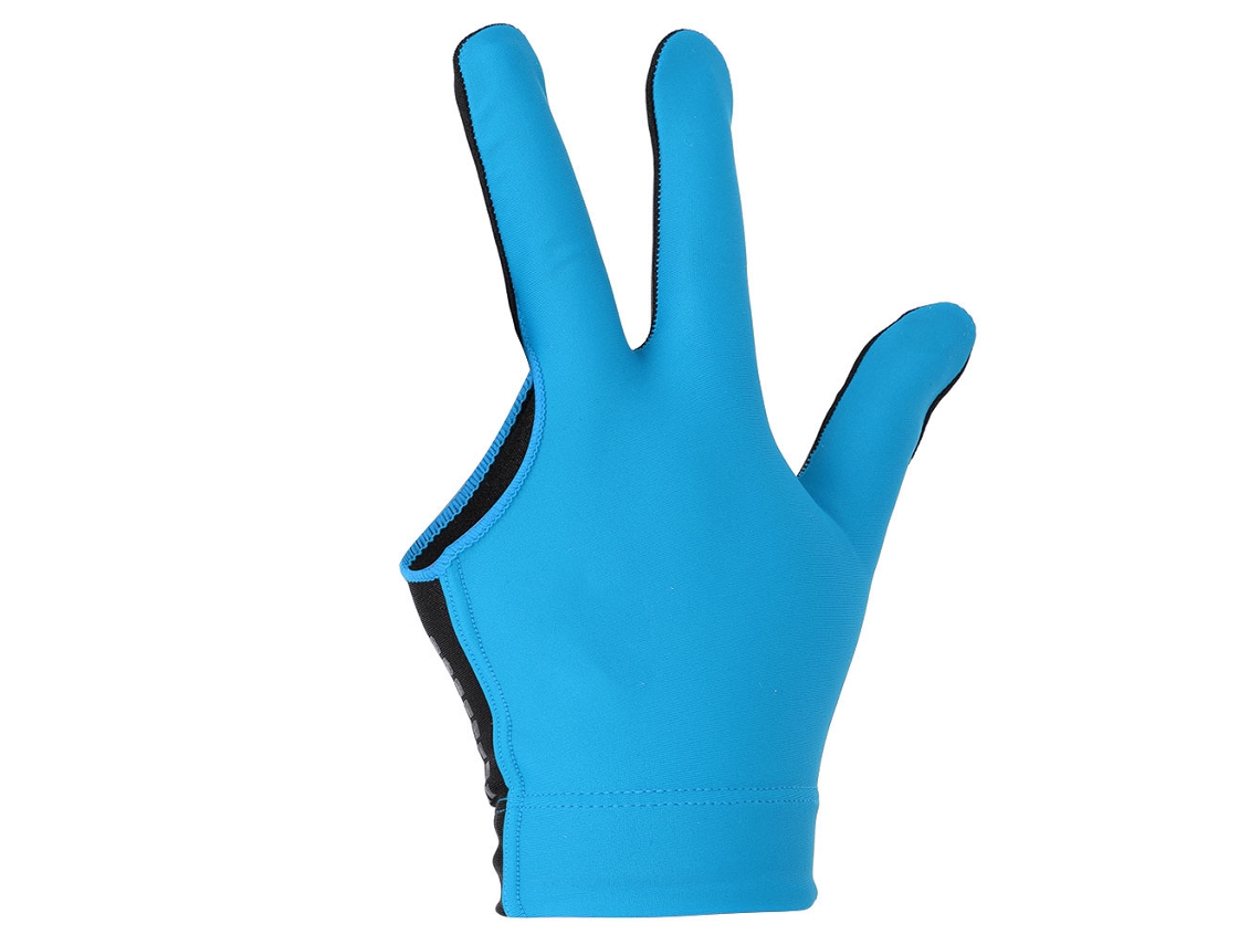 Guantes Unisex Para Zurdos Con Tres Dedos Descubiertos Para Taco De Billar - Azul