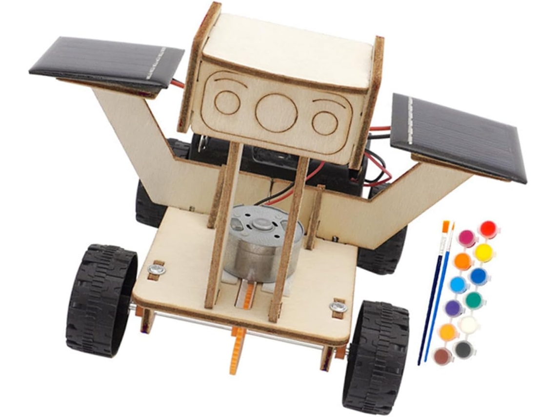 Kit Científico Con Energía Solar Para Niños Y Niñas, Modelo Educativo De Coche Lunar