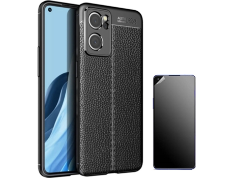 Kit Carcasa + Protector de Pantalla Oppo Find X5 Lite Ultimatte Negro