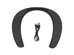 Alto-falante Bluetooth Colar Portátil Sem Fio Hifi Leve Cancelamento De Ruído Para Esportes Viagens