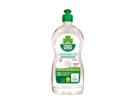 TREBOL VERDE Lavavajillas Rosas Eco 750 Ml