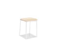 Banqueta de Cozinha Branca Kati 33x47x33cm Areia Michigan FANMUEBLES