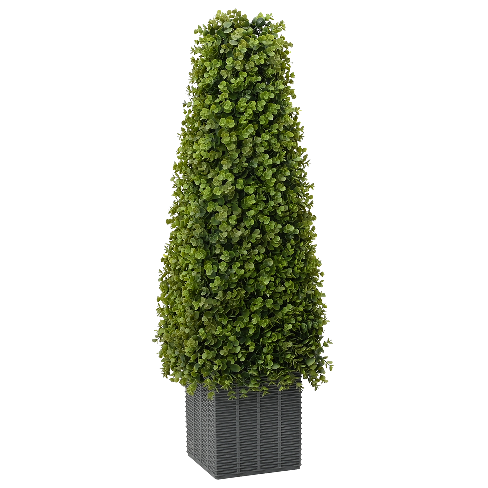Planta artificial cónica de plástico Vidaxl Green en gris y verde