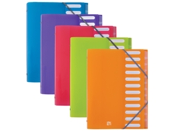 Carpeta OXFORD Elba School Life 12 Compartimentos A4 Pp