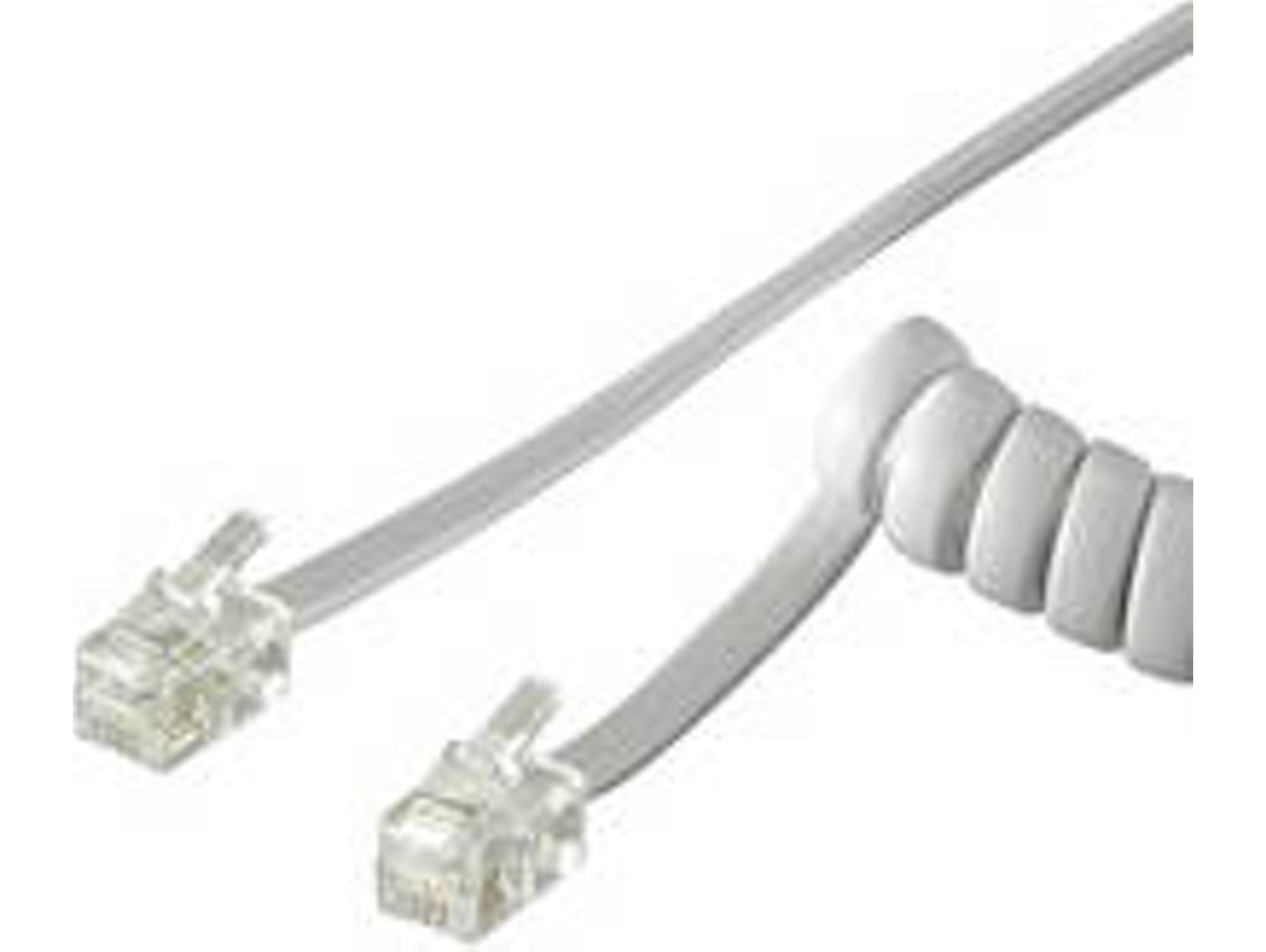 Cable Telefónico GOOBAY 50246 (2m - Blanco)