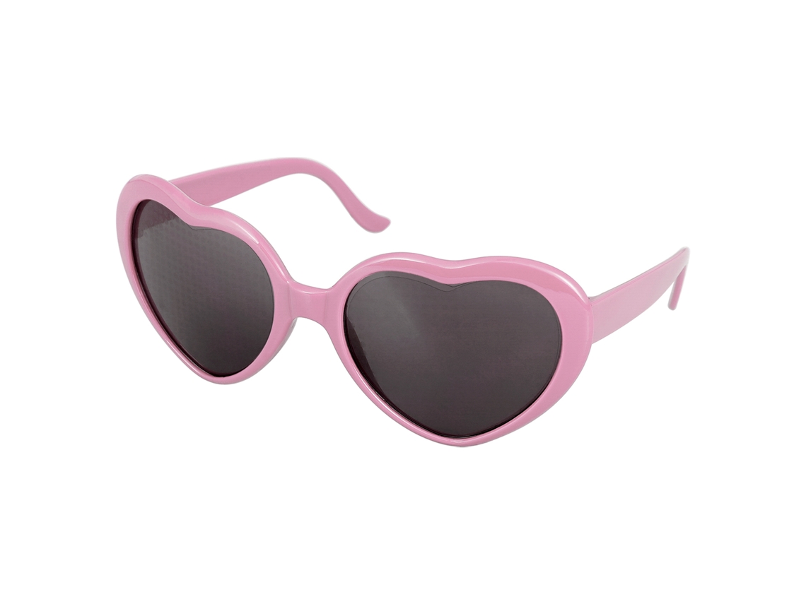 Gafas (forma De Corazón Rosado Durazno De Visión 3d)