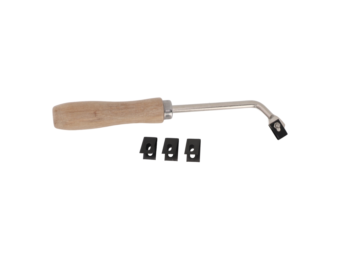 Herramienta CHABERLU para ranurar suelos de PVC, madera y acero.