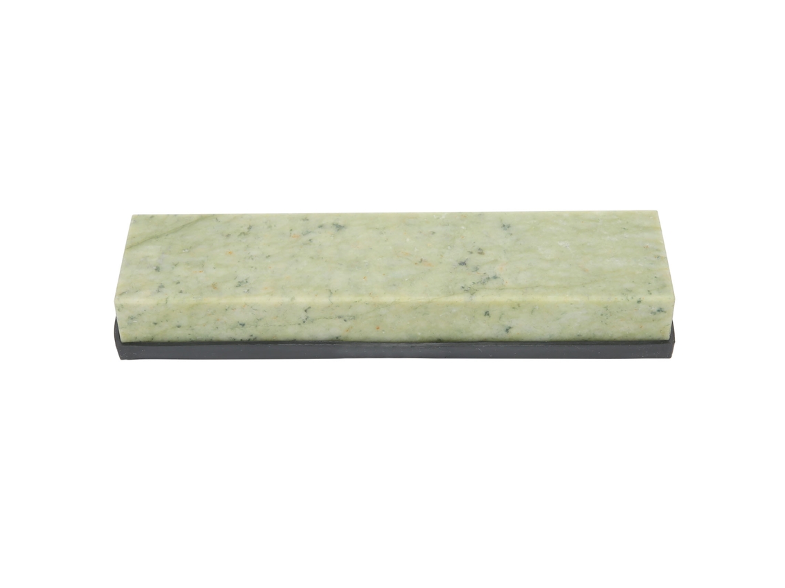 Piedra de afilar de piedra verde natural, grano 10000, con base de silicona para cuchillos y herramientas | Sin marca