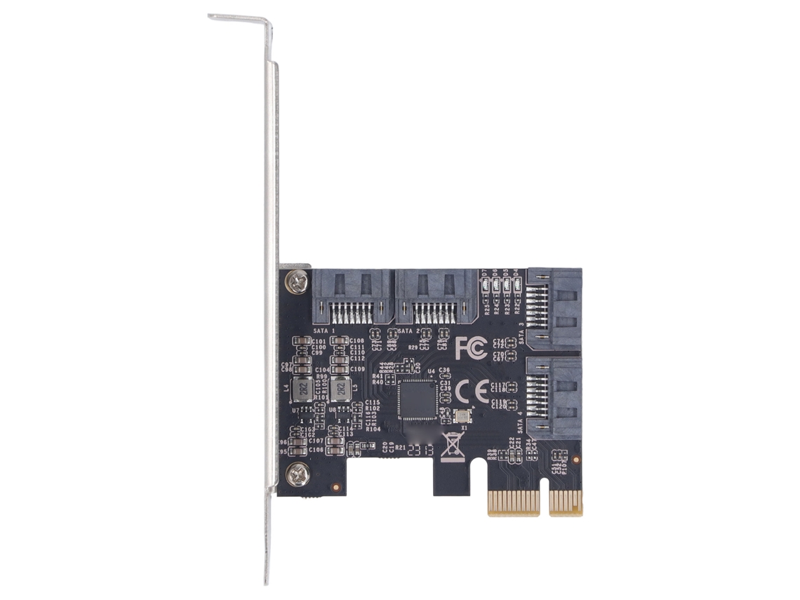 Tarjeta Adaptadora Pcie 3.0 X1 A 4 Puertos Sata3 Tarjeta Controladora Pcie X1 De Alta Velocidad