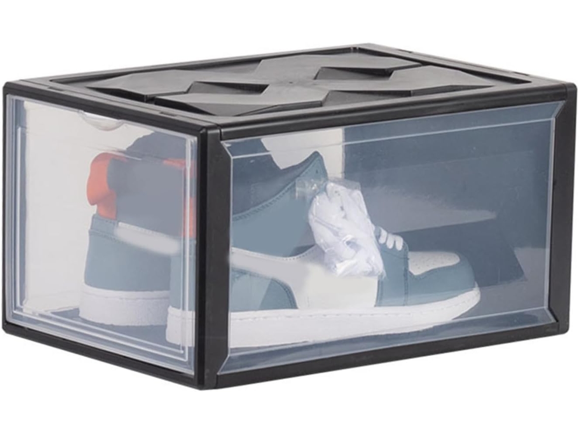 Zapatos Plástico Negro 1 Unidad Ergonómica Capacidad Carga Almacenamiento Hogar Oficina Caja Asa Alta