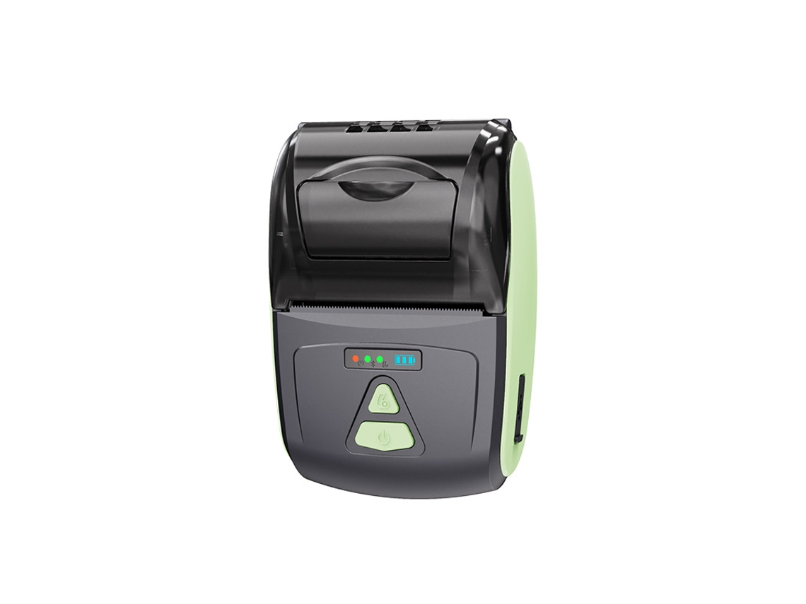 Impresora térmica portátil Bluetooth de 58 mm, impresora de recibos verde Cuich