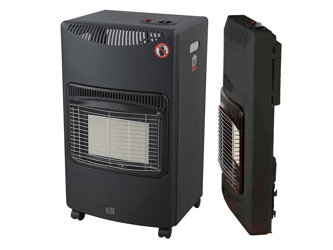 Estufa De Gas Cerámica Plegable KLACK, Sistema ODS, 4.2kw, con Asas y Ruedas
