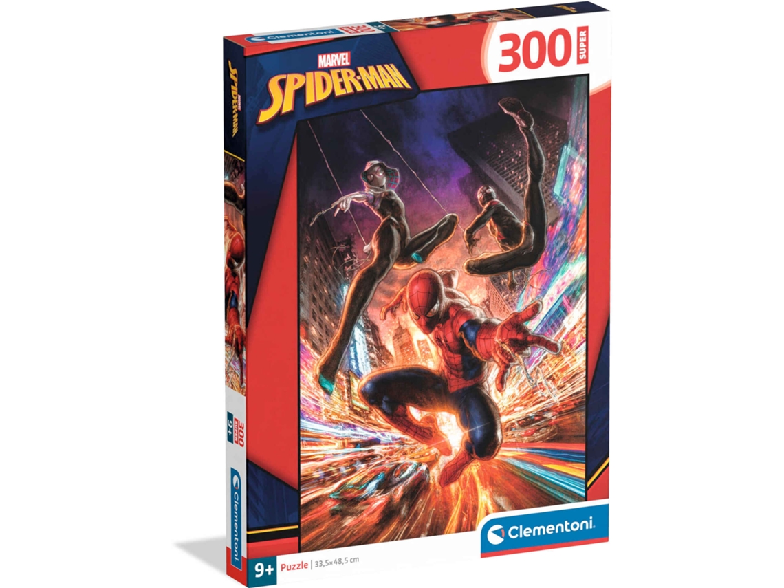 Clementoni - Rompecabezas de Spiderman de Marvel de 300 piezas