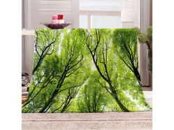 Manta de microfibra con estampado de paisaje de 70x100 cm.