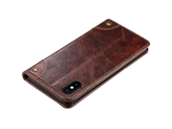 Estuche Protector Elegante De Teléfono Ligero De Capucha De Almeja Para Iphone Xs Max Marrón