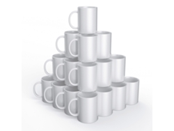 36 Tazas De Cerámica Para Personalizar Blanco 425 Ml - Cricut