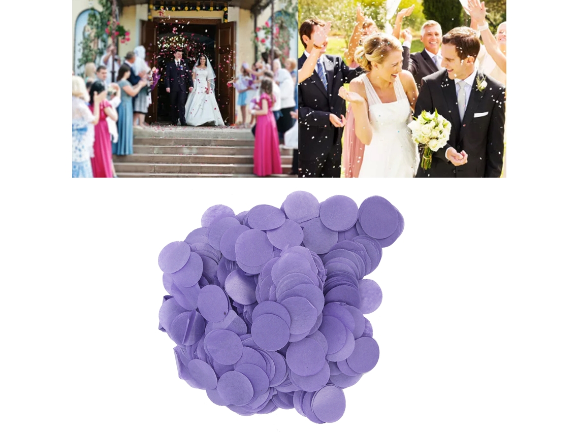 Confeti De Papel Redondo De 2,5 Cm, 2 Bolsas, Ideal Para Decoración De Fiestas, Bodas Y Cumpleaños, 60 G.
