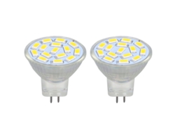 2026-2 Piezas Bombilla Led Mr11 12v 3w Base Cerámica Luz Cálida 3000k Protege La Vista Sin Ultravioleta Para Dormitorio Salón