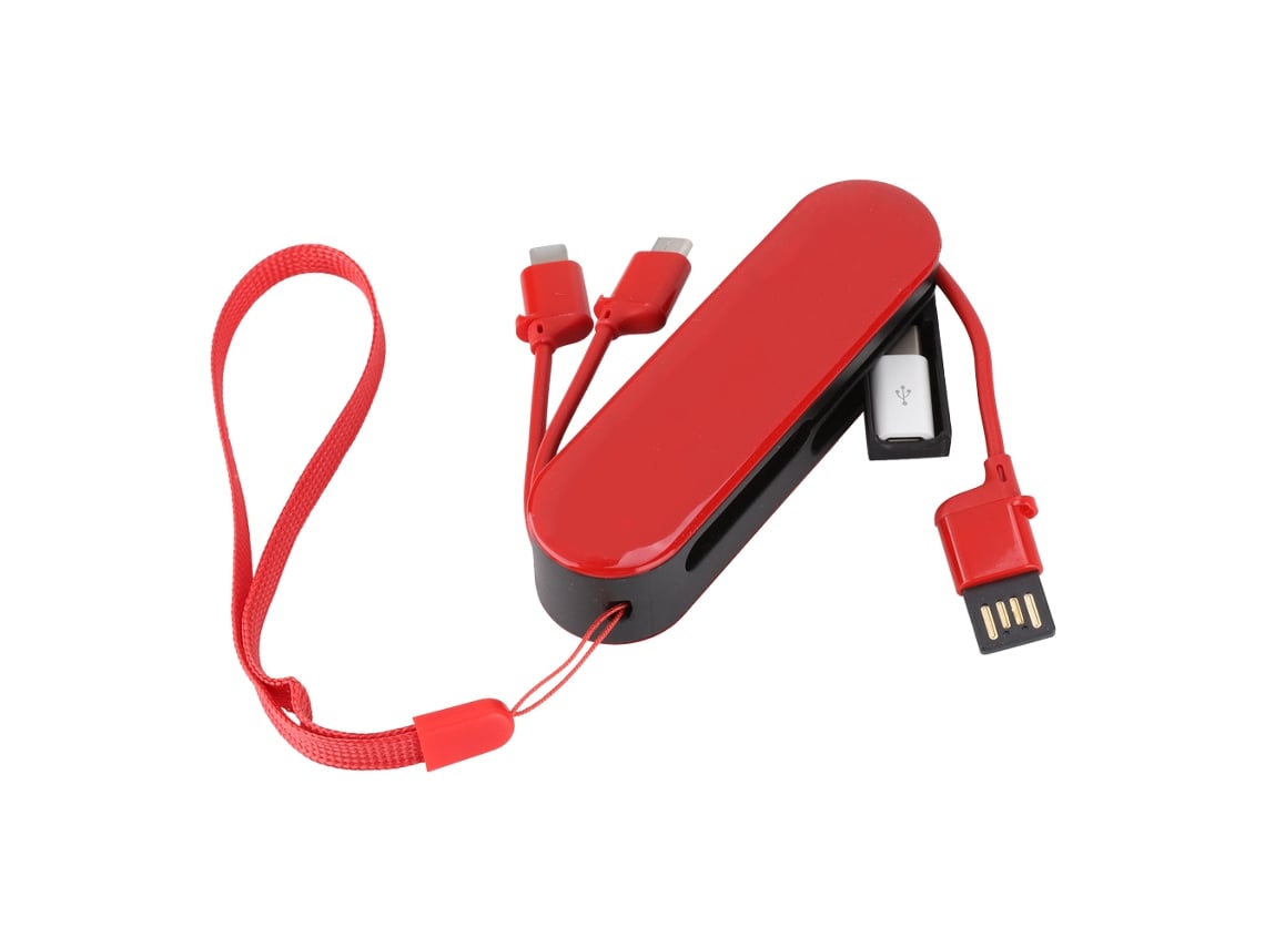Caja De Almacenamiento Usb (almacenamiento Portátil 3 En 1) Cable De Datos De Teléfono Móvil