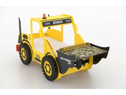 Cama Plastiko con colchón y escritorio Digger
