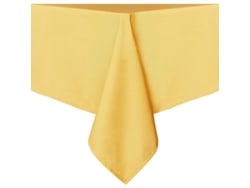 Rebe-mantel Cuadrado 54x54 Pulgadas Resistente A Manchas Y Arrugas Lavable Poliéster Para Mesa De Comedor Fiestas Y Camping Amarillo