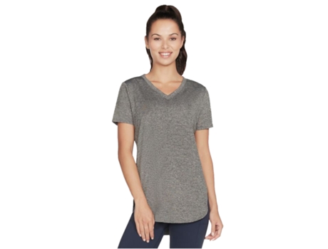 Camiseta SKECHERS Mujer (Algodón - Negro - S)