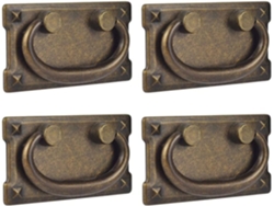4 Tiradores De Puerta Youther De Bronce Antiguo Para Cajones Y Cajones