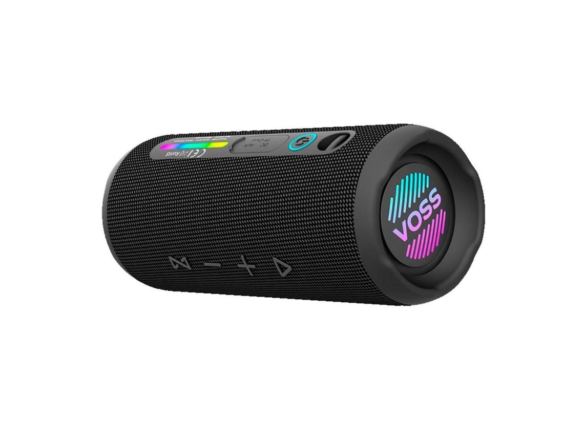 Altavoz Bluetooth Voss Sp10, Black, Bluetooth 5.3, Batería 4000 Mah, Hasta 12 H