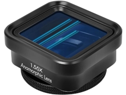 1 Lente anamórfica panorámica negra de 1,55x para Blu-ray, acabado cepillado, universal SFUSHOS