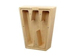 2026-caja De Ahorros De Letra De Madera Para Guardar Cambios 19x21x3.6cm 280g W