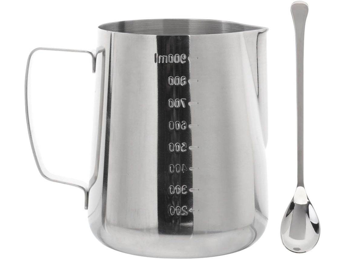 Yarnow Juego De Taza De Acero Inoxidable 304 Para Derretir Velas Con Cuchara Y Escala, Capacidad Grande Y Para Uso En