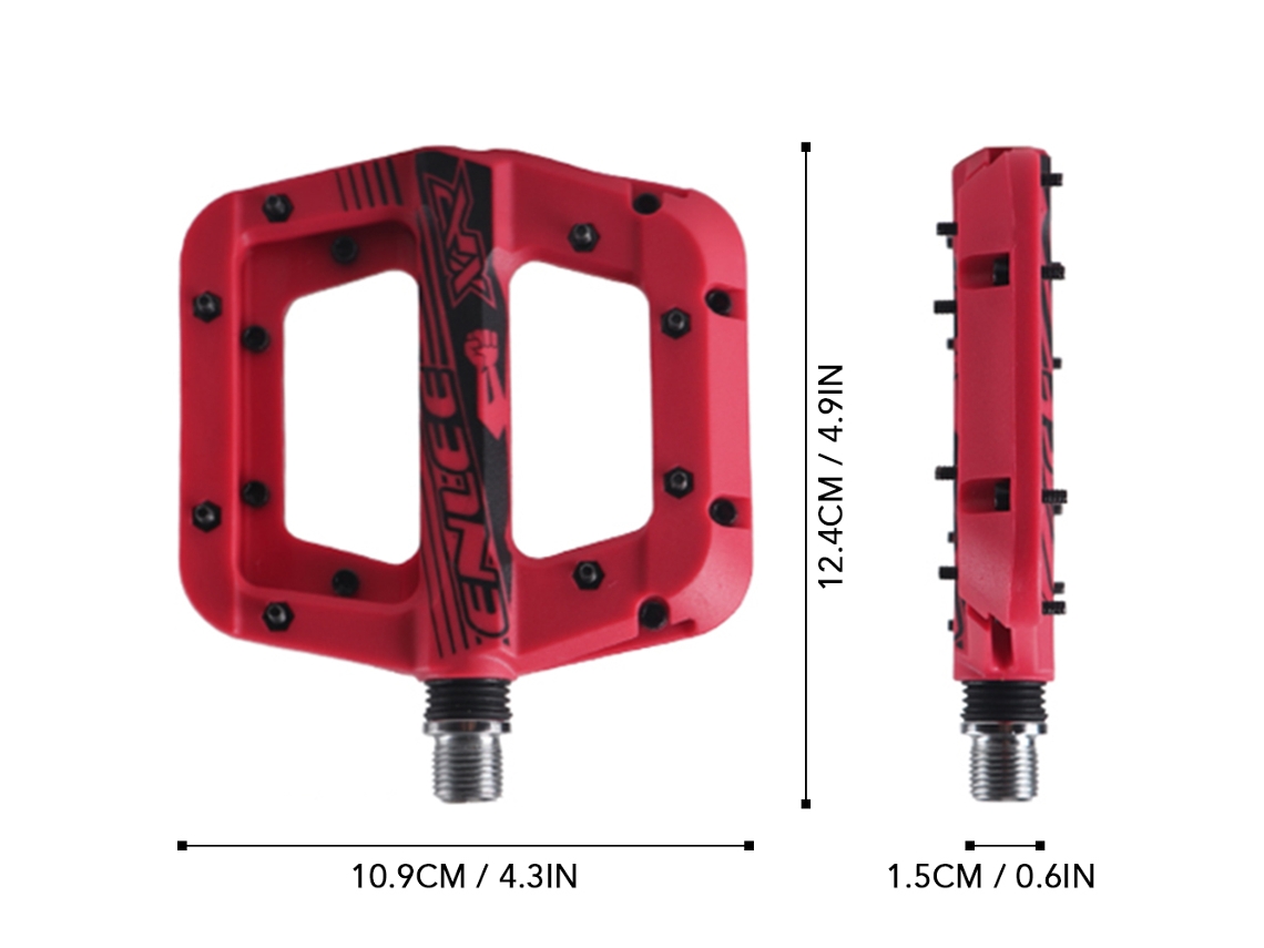 Pedais De Bicicleta Mtb Anti-derrapante Leve Fibra De Nylon Plataforma 9/16 Polegadas