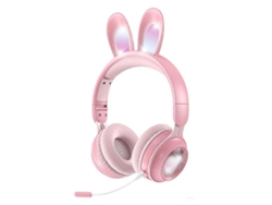 Auriculares inalámbricos Ke 01 Bluetooth 5.0 con orejas de conejo plegables y micrófono estéreo para PC Hengrongshen