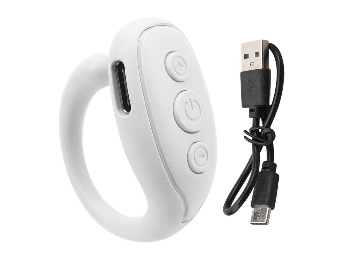 Controle Remoto Anillo Para Girar Páginas, Controle Remoto Inteligente Para Dedo, Portátil E Compatível Com Telefones Móveis