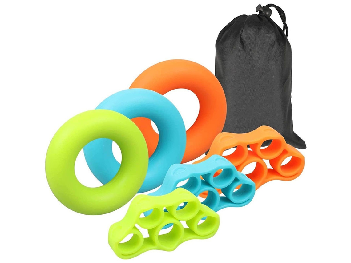 Entrenador de mano, 6 piezas para aliviar el dolor de muñeca, síndrome del túnel carpiano, dedo en gatillo, dedo en mazo, etc. Eifson