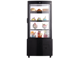Vitrina refrigerada de 85L con estantes ajustables, doble cristal y control digital Tekmaquinas