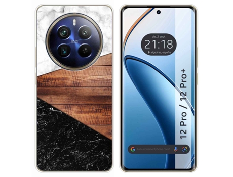 Funda Diseño Mármol para Realme 12 Pro 5G / 12 Pro Plus 5G TUMUNDOSMARTPHONE Silicona Multicolor