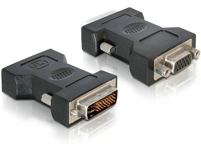 Cable Adaptador DELOCK DVI-I para 15pin VGA Negro