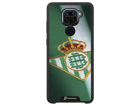Funda Móvil Note Global Oficial Real Betis Fc para Xiaomi Redmi Note 9 Global PHONECASES3D Piel Sintética Negro