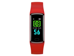 Pulsera Inteligente Con Monitor De Frecuencia Cardíaca, Seguimiento De Sueño Y Fitness, Bluetooth, Color Rojo