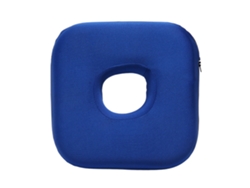 Almofada De Orelha Com Furo Eifson De O Para Quem Dorme De Lado, Para Aliviar O Desconforto Na Orelha, Azul (quadrada)