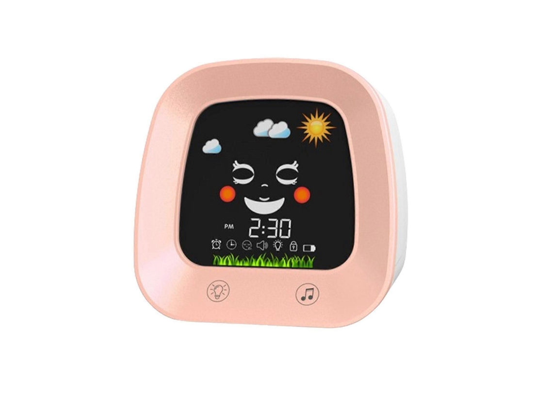 Despertador Infantil Digital Com Brilho Ajustável E Sons Para Treinamento Do Sono.