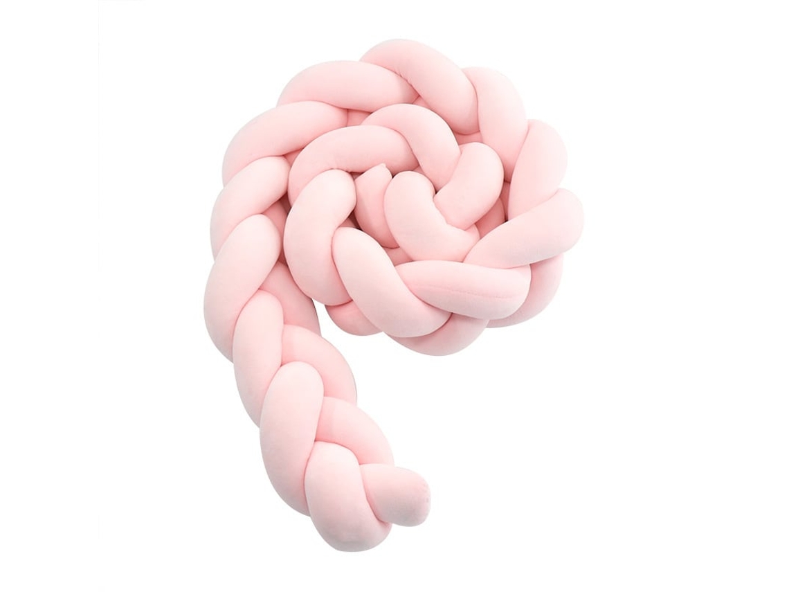 Protector De Cuna De Terciopelo Con Estampado De Serpiente 300cm Rosa Szsmart