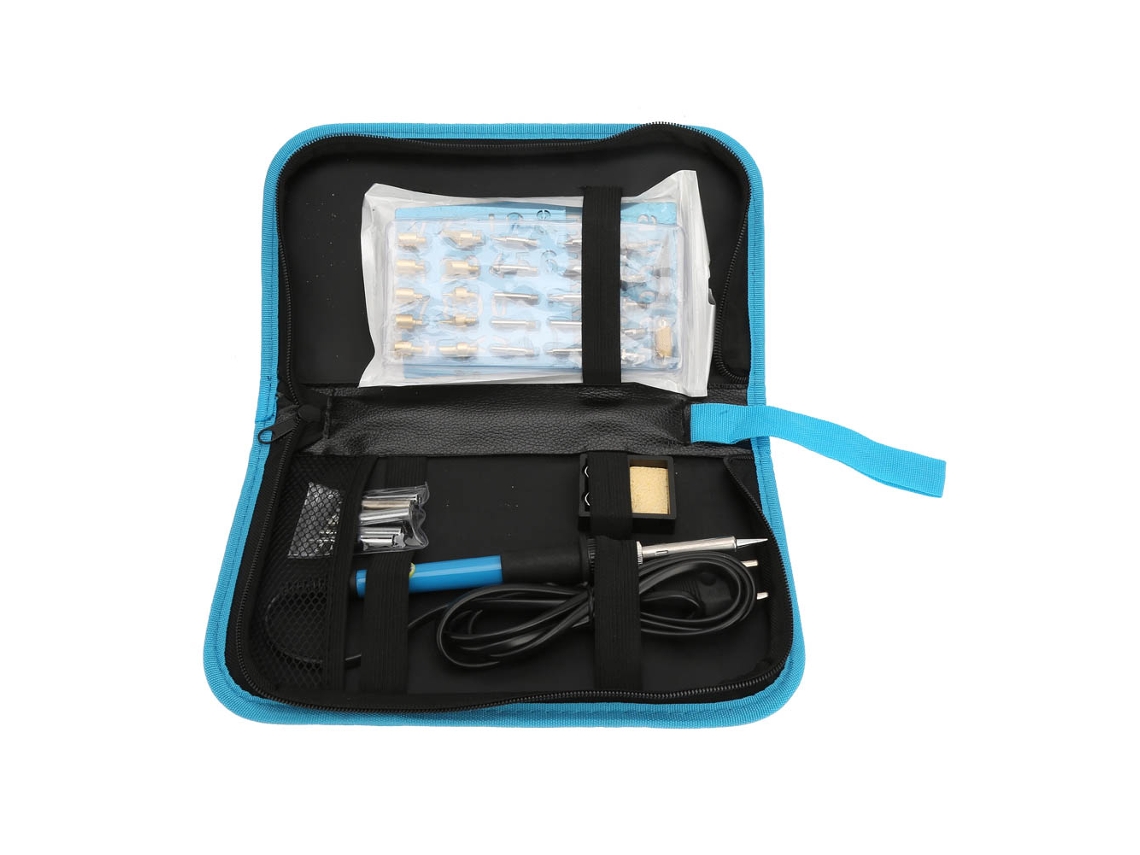 Kit De Soldador Eléctrico Ajustable Con Herramientas Para Pirograbado Y Grabado En Madera.