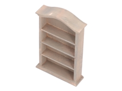 Estantería Miniatura Para Casa De Muñecas, De Madera De Abedul, 15,5 X 9,5 X 3,6 Cm.