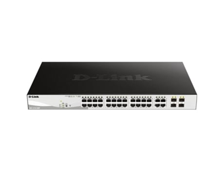 Conmutador gestionado de 28 puertos D-LINK Layer2 POE+ Gigabit