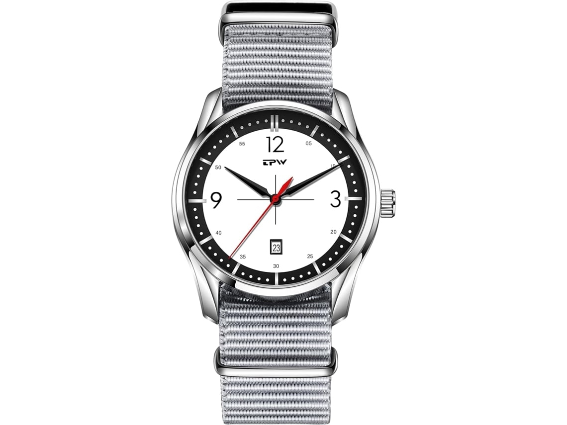 Relojes Con Pulsera De Nylon Fecha Reloj De Pulso Impermeable Grisyuysan