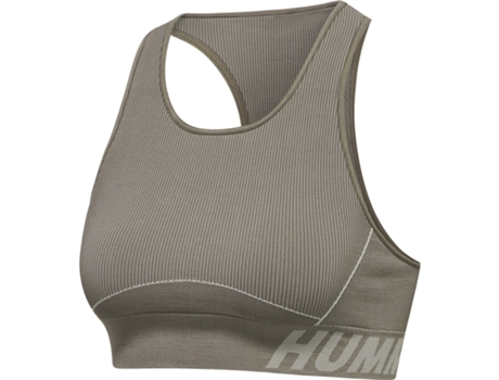 Sujetador Deportivo para Mujer HUMMEL (XS - Gris)